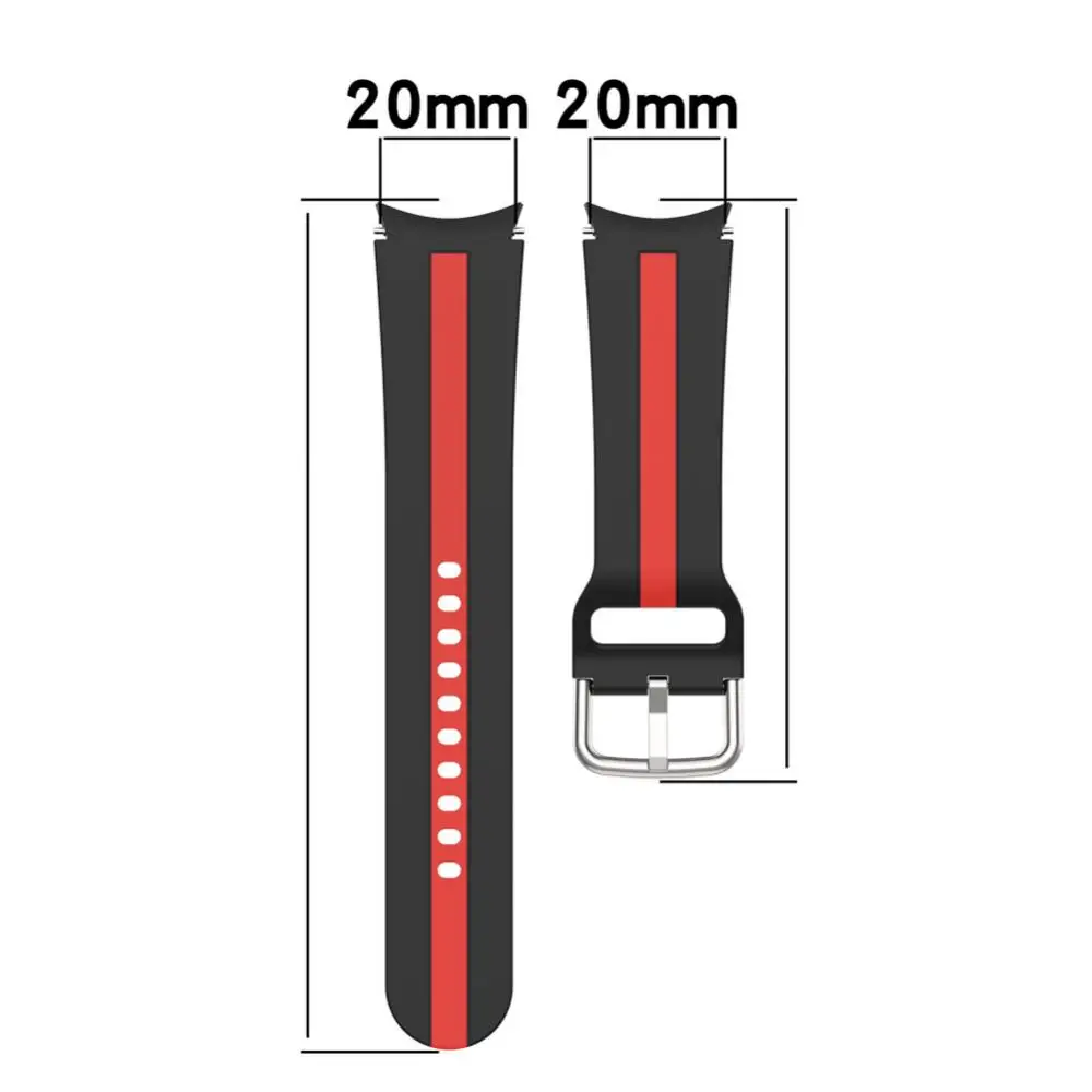 Silikoonist Rihm Samsung Galaxy Watch5/5 pro Smart Watch Band Kaks värvi Mugav Wirst Rihm Samsung Galaxy Vaata 5 5