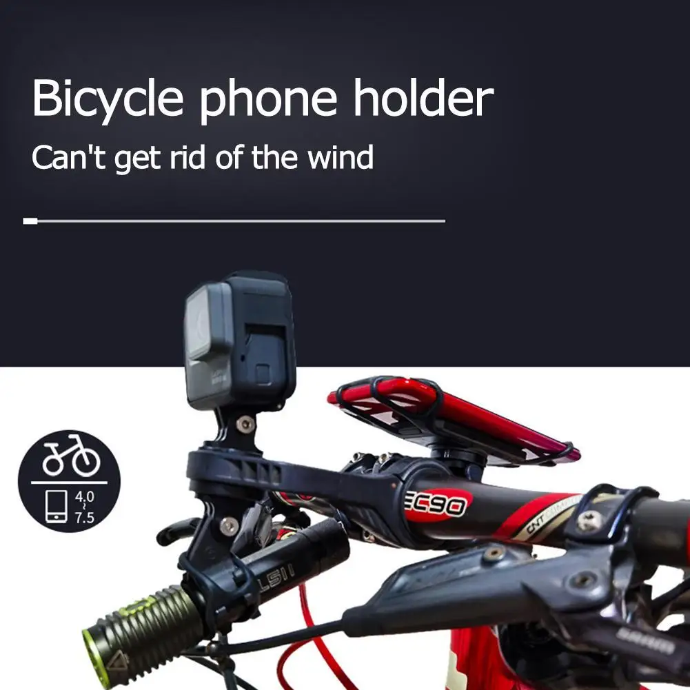 Reguleeritav 360 Pöörde Silikoon Bicycle Telefon Hoidja Seista Vastupidav Põrutuskindel Motocycle Bike Käepide Telefon Bracket Tarvikud 1