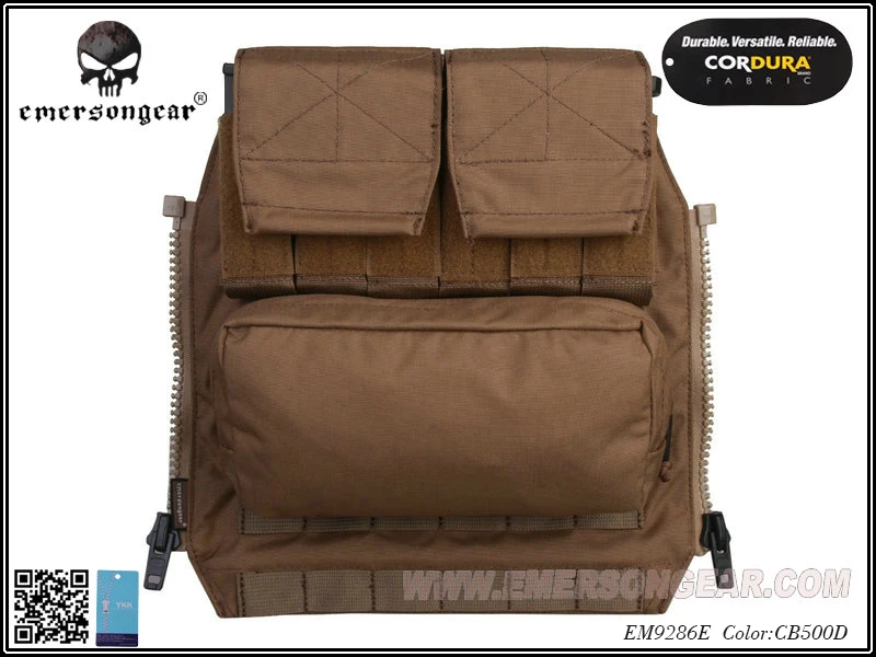 Emerson Back Pack POOLT ZIP Paneel AVS JPC2.0 CPC Taktikaline Vest Kott Pakett Coyote Pruun EM9286E 1