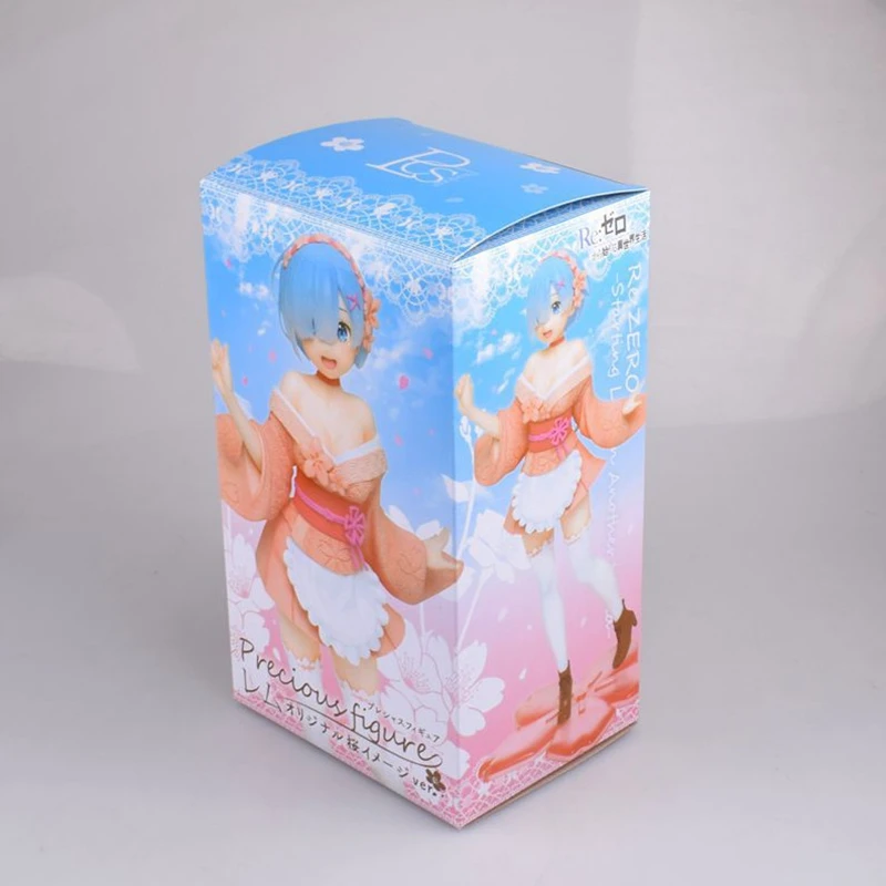 Anime Elu Eri Maailmad Nullist Arvandmed 23cm Rem Ilus Tüdruk Cherry Blossom Seeria PVC Mudel Mänguasi Kaunistused Kingitus 5