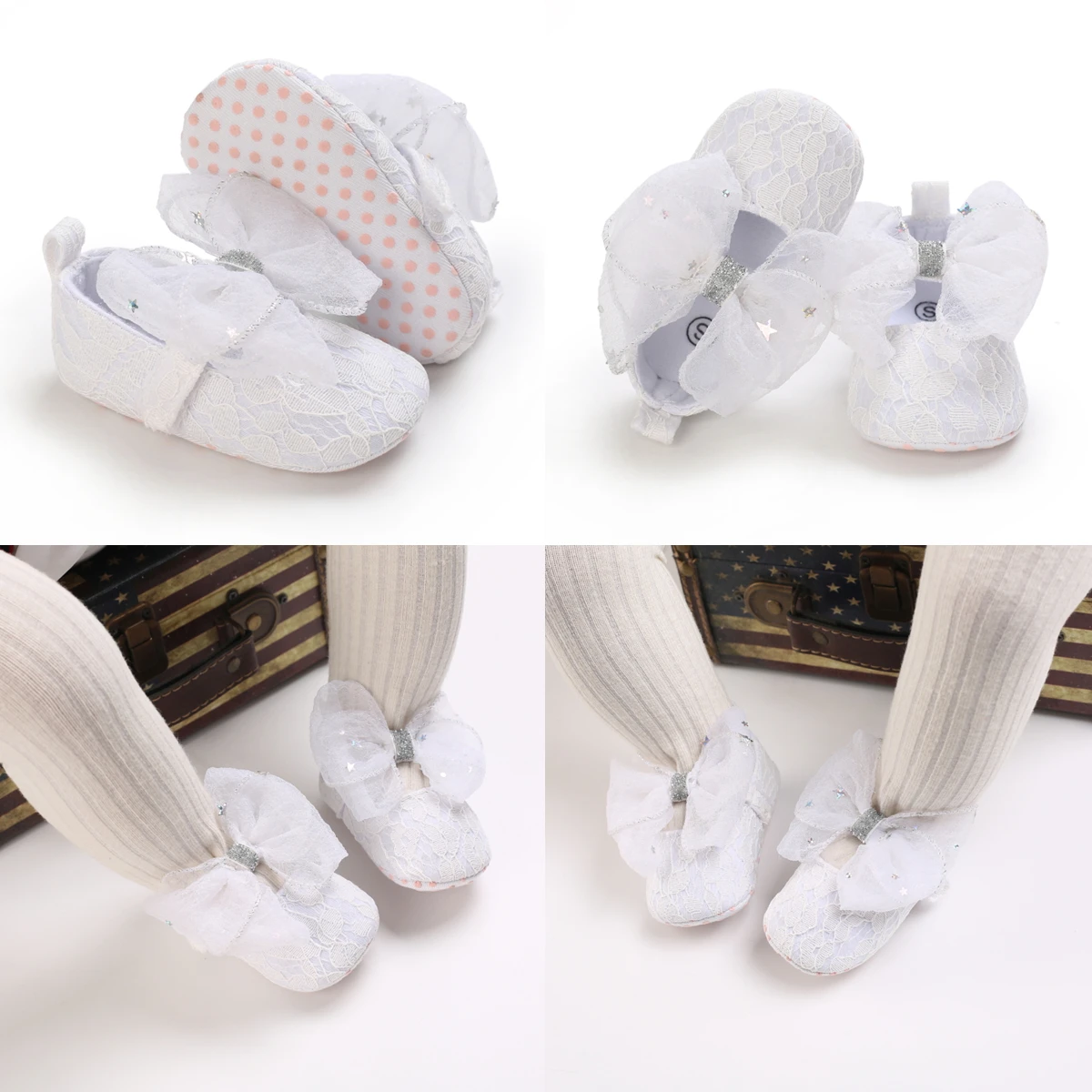 Uus tüdruk princess kingad 0-18 kuud vastsündinud beebi pehme põhjaga mitte-tõsta teise lapse kingad Esimene Jalutajad vabaaja kõndides kingad 3