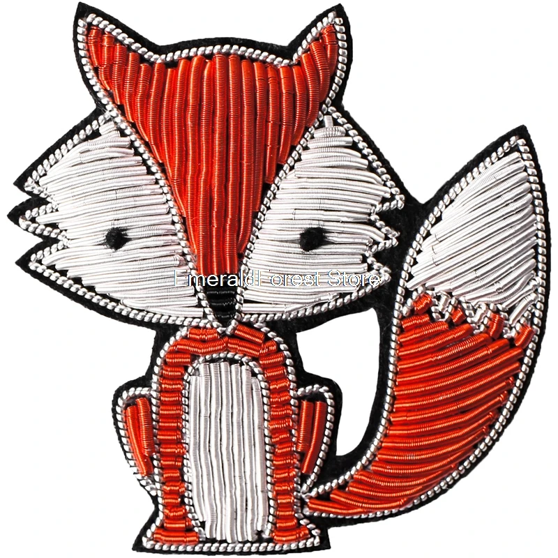 India siid tikandid red fox sõle tarvikud naine cute cartoon pin teenetemärgi isiksuse wild ehted badge) 0