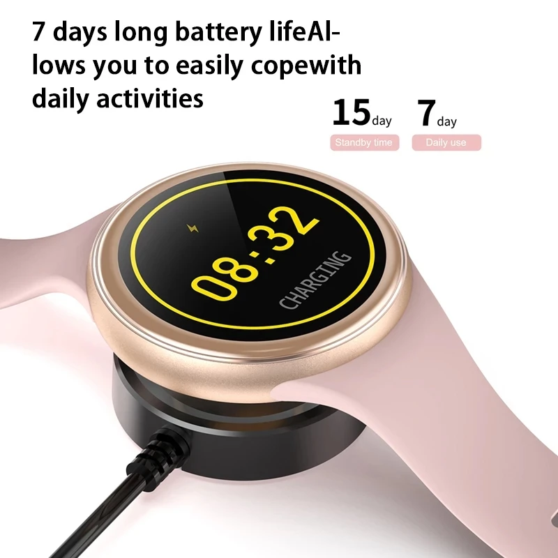 LIGE Naiste Smart Watch Fitness Tracker Kohandatud Dial Pedometer Südame Löögisageduse Monitor Full Screen Touch Sport Daamid Smartwatch Mehed 3