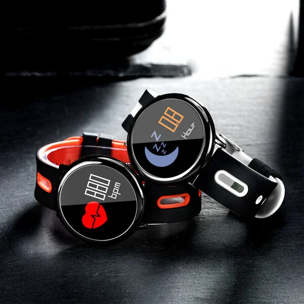 HB08 Smartwatch vererõhu, Südame Löögisageduse Monitor Pikaajalise Ooterežiimis Fitness Tracker Samm Count Magada Jälgida Kõne Teateid Mood 4