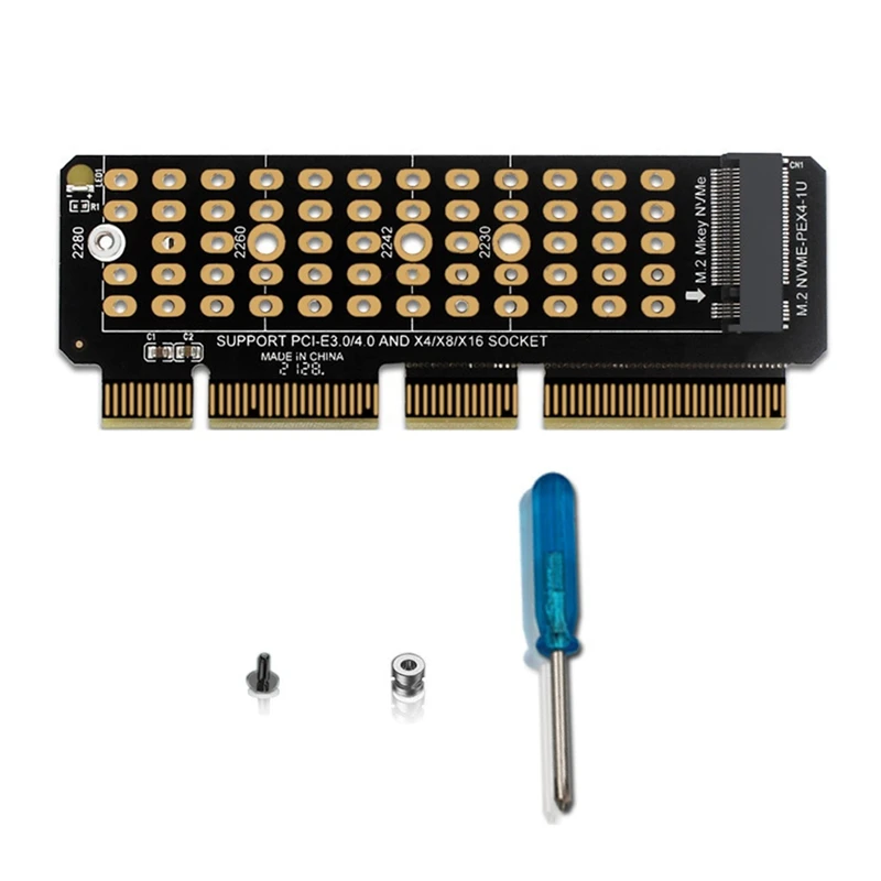 M2 Nvme Kaardi Adapter M2 SSD NVME, Et PCIE 4.0 X4 Ärkaja Kaardi Kõvaketta Adapter Toetab MKEY Adapter 1U Server 0