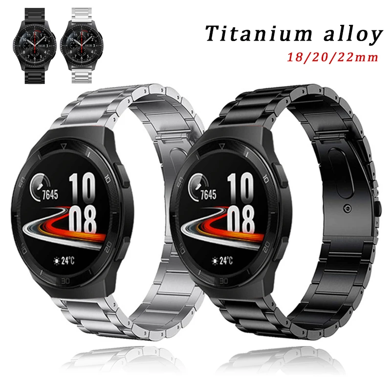 Titaani Sulam Rihm Quick Release Watchband 18/20/22mm eest Garmin Fenix 6 5 Pluss Bänd Huawei Vaadata GT2 Smart Metallist Käevõru 0