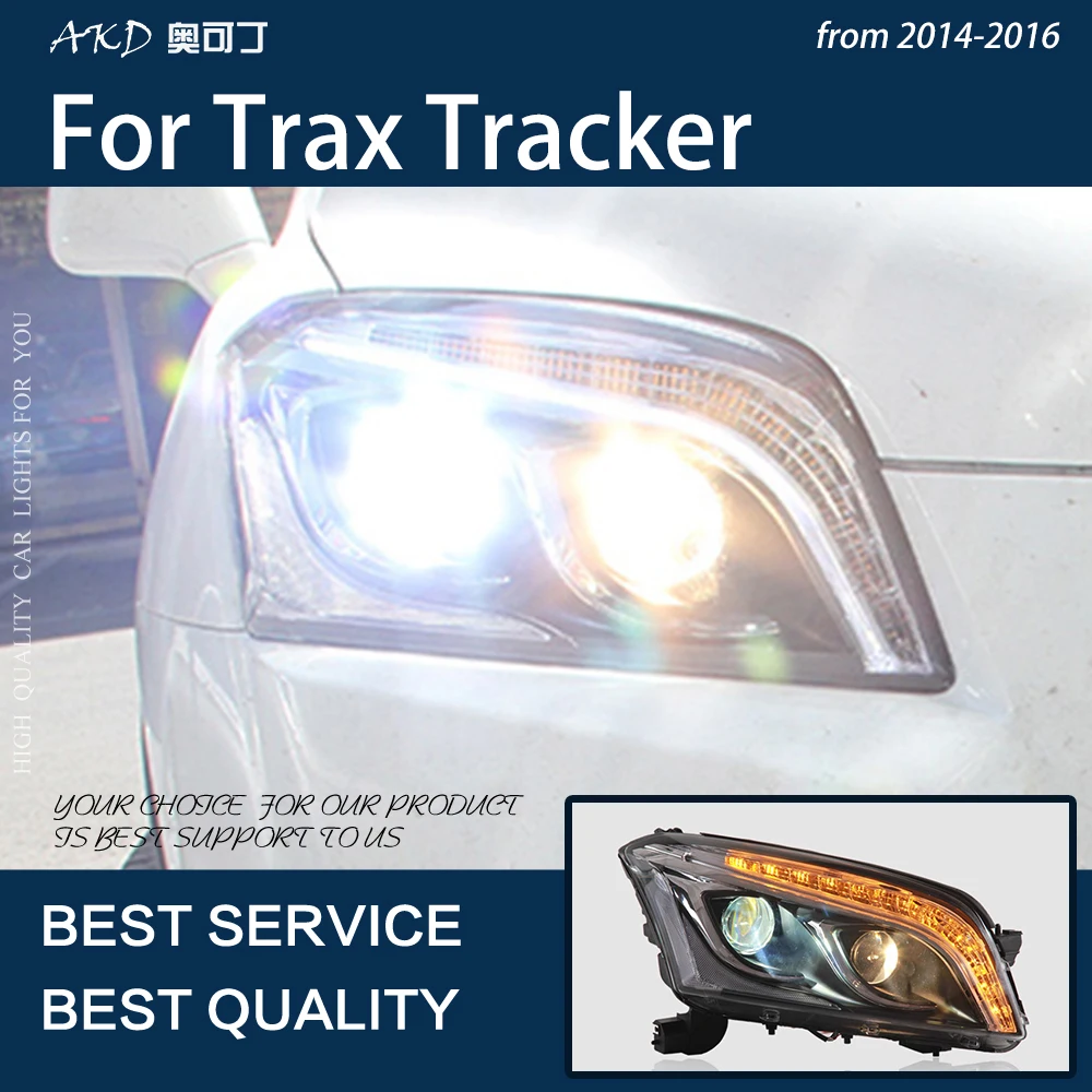 Auto Tuled Trax 2013-2016 Tracker LED Auto Esitulede Assamblee Uuendada Bicofal Objektiiv Dynamic Frontlight Tööriistad, Tarvikud Lamp 0