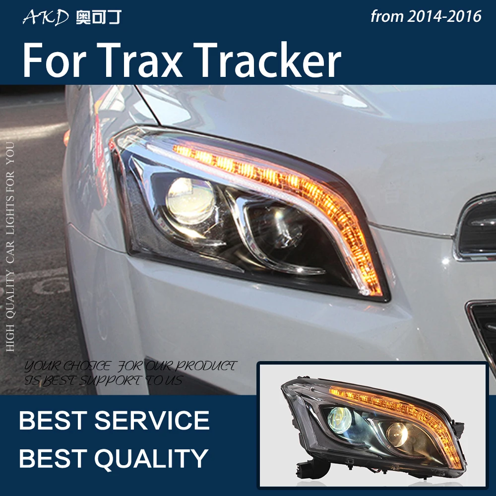 Auto Tuled Trax 2013-2016 Tracker LED Auto Esitulede Assamblee Uuendada Bicofal Objektiiv Dynamic Frontlight Tööriistad, Tarvikud Lamp 1