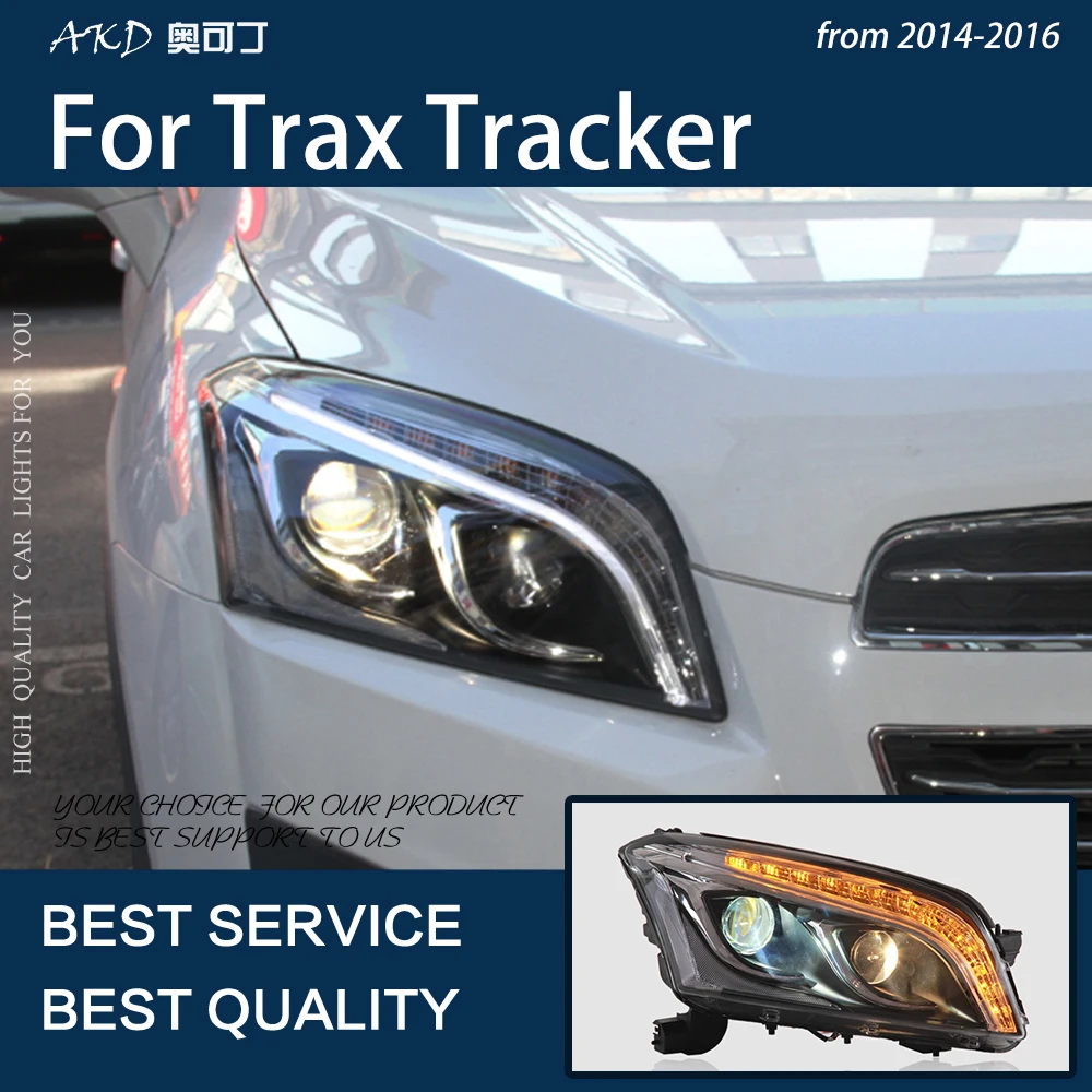 Auto Tuled Trax 2013-2016 Tracker LED Auto Esitulede Assamblee Uuendada Bicofal Objektiiv Dynamic Frontlight Tööriistad, Tarvikud Lamp 2