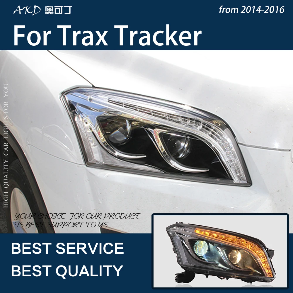 Auto Tuled Trax 2013-2016 Tracker LED Auto Esitulede Assamblee Uuendada Bicofal Objektiiv Dynamic Frontlight Tööriistad, Tarvikud Lamp 3