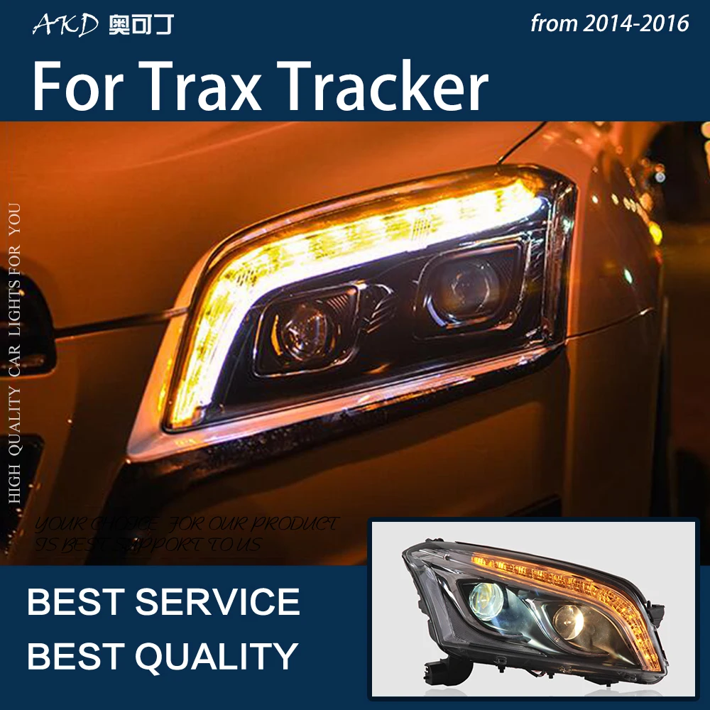 Auto Tuled Trax 2013-2016 Tracker LED Auto Esitulede Assamblee Uuendada Bicofal Objektiiv Dynamic Frontlight Tööriistad, Tarvikud Lamp 4