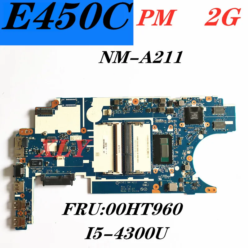 NM-A211I5-4300U R5-M240 Lenovo Thinkpad E450C arvuti emaplaadi sülearvuti FRU:00HT960 testida tasuta shipping 0