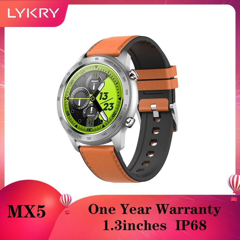 LYKRY MX5 Smart Watch Mehed Kohandatud Dial IP68 Veekindel Sport Smartwatch Muusika BT Kõne Taasesituse Kellad GT2 Android ja ios 0