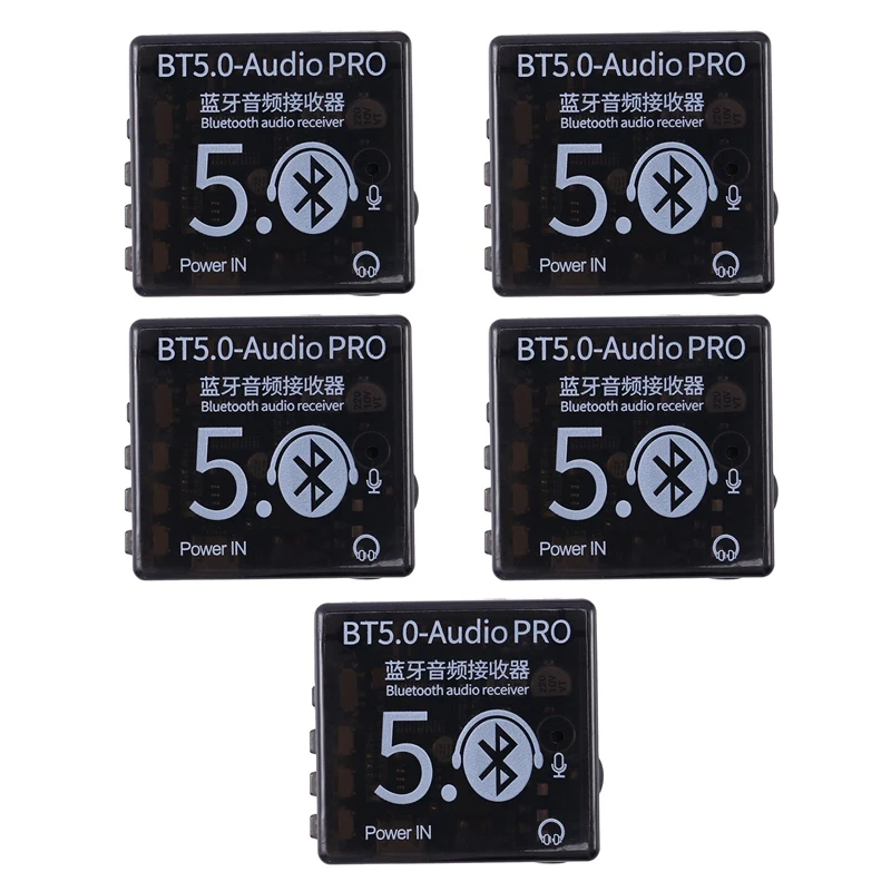 5X BT5.0 Audio Pro Bluetooth Audio Receiver MP3 Lossless Decoder Juhatuse Traadita Stereo Muusika Auto Kõlarite Vastuvõtja 0