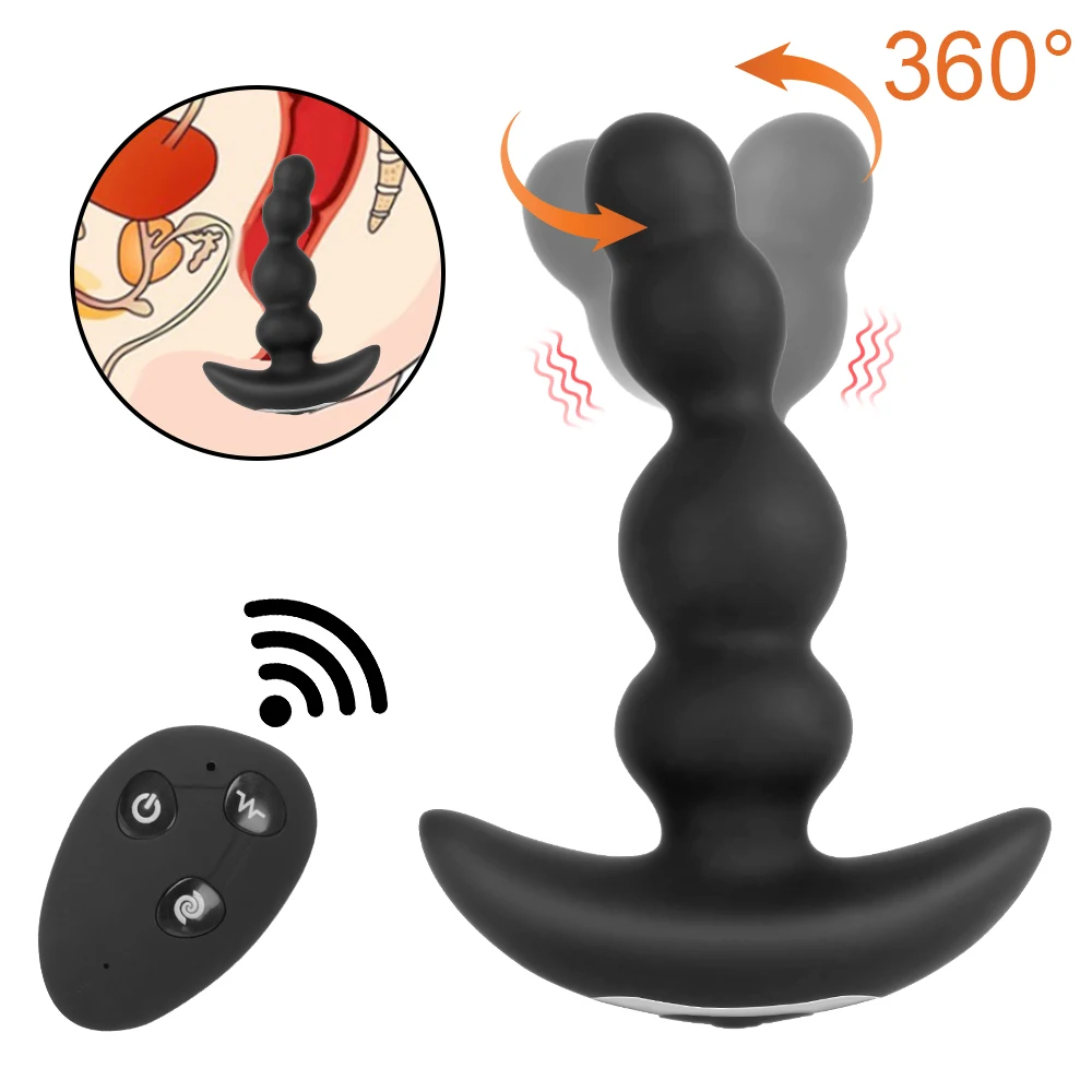 Dildo Vibraator Sex Mänguasjad Mehed Naised Anal Plug Vibraator Tupe Stimulaator Eesnäärme Massaaž 360 Kraadi Rotatsiooni 10+3 Sagedus 0