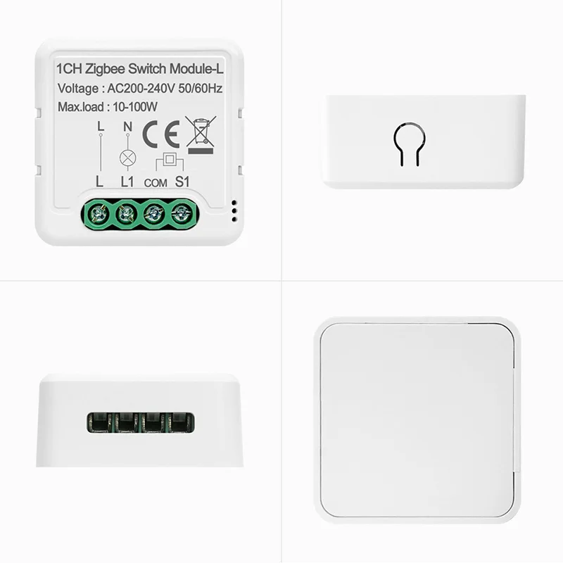 Tuya ZigBee 3.0-off Seade 1/2/3/Tänaval valgus Smart Switch Mini Kaitselüliti Lülitab Moodul Töö Googele Kodu Alexa 2