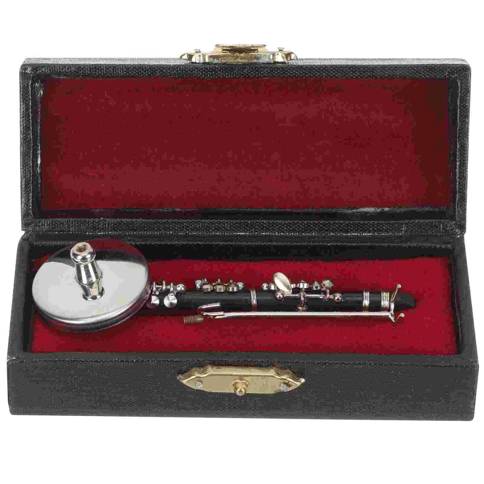 Klarnet Kääbus Mini Muusikaline Mudel Vahend Instrumentide Tuul Mudelid Ornament Decor  5