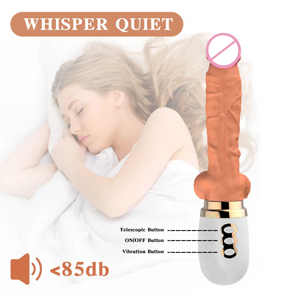 Sugu Masin Teleskoop Vibraator Dildo Automaatse Üles-Alla Massager G Spot Vajutame Ülestõstetav Tupe Mänguasi Naiste Masturbatsioon 4