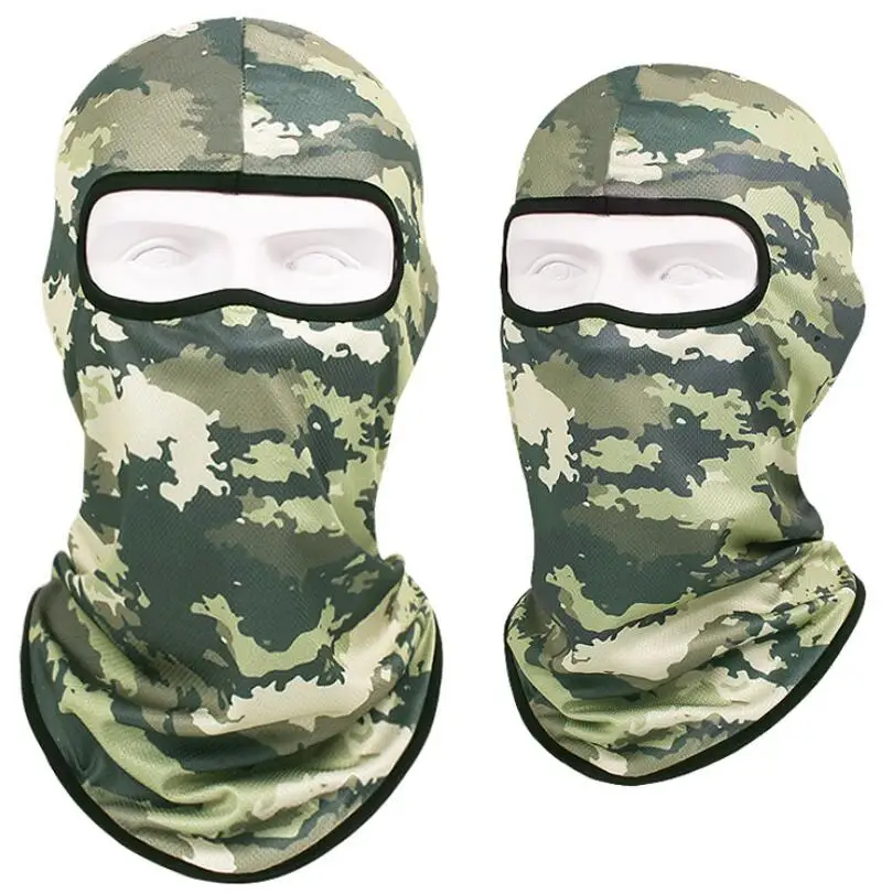 Multifunktsionaalne Kamuflaaž Balaclava Kogu Nägu Salli, Jalgrattasõit Jahindus Armee Bike Sõjaväe Kiiver Voodriga Müts Tactical Airsoft Mask, Cap 2