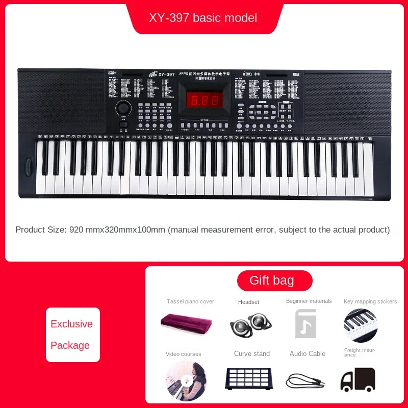 Paindlik Muusikaline Klaviatuur Midi Controller 61 Võtmed Kaasaskantav Professionaalne Elektrooniline Klaver Teclado Infantil Muusika Klaviatuuri AA50EO 1