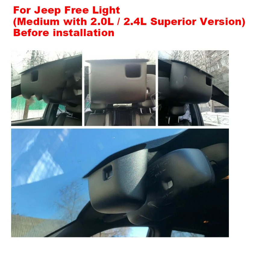 Full HD Car DVR Kaamera Kriips Cam 24H Öise Nägemise Eest Jeep Cherokee Keskmise versioon 2.0 L 2.4 L parem versioon 2015 2016 2017 2018 2