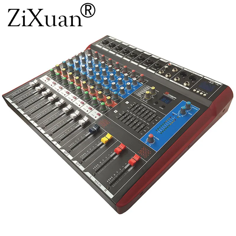 8 Kanalite (Mono) Mixing Console koos Bluetooth Rekord 99 DSP mõju USB-Funktsioon, Professionaalne Audio-Mixer 1