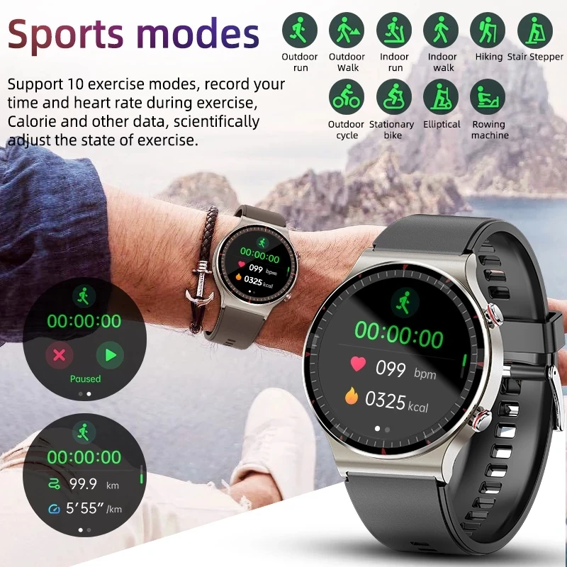 Uus Smart Watch Meditsiiniline Klass PPG EKG-Südame Löögisageduse Vere Hapniku Tervise Järelevalve Meeste ja Naiste Veekindel Fitness Sport Smartwatch 3