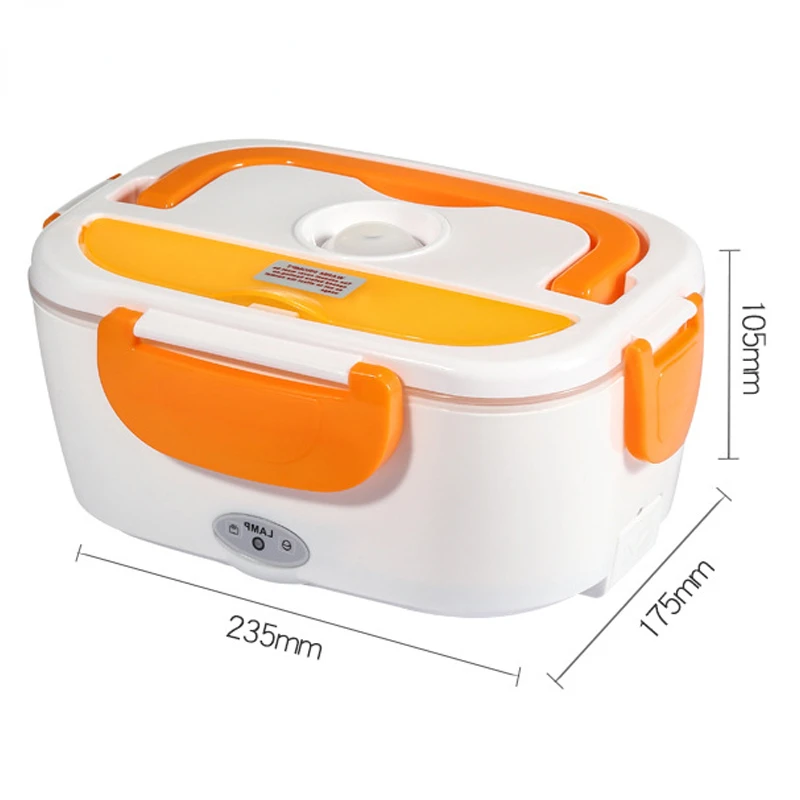 YOUPIN Elektrische Verwarming Lunchbox Auto + Home Draagbare Roestvrijstalen Voering Isolatie Konteiner Bestek Set bento Box 2