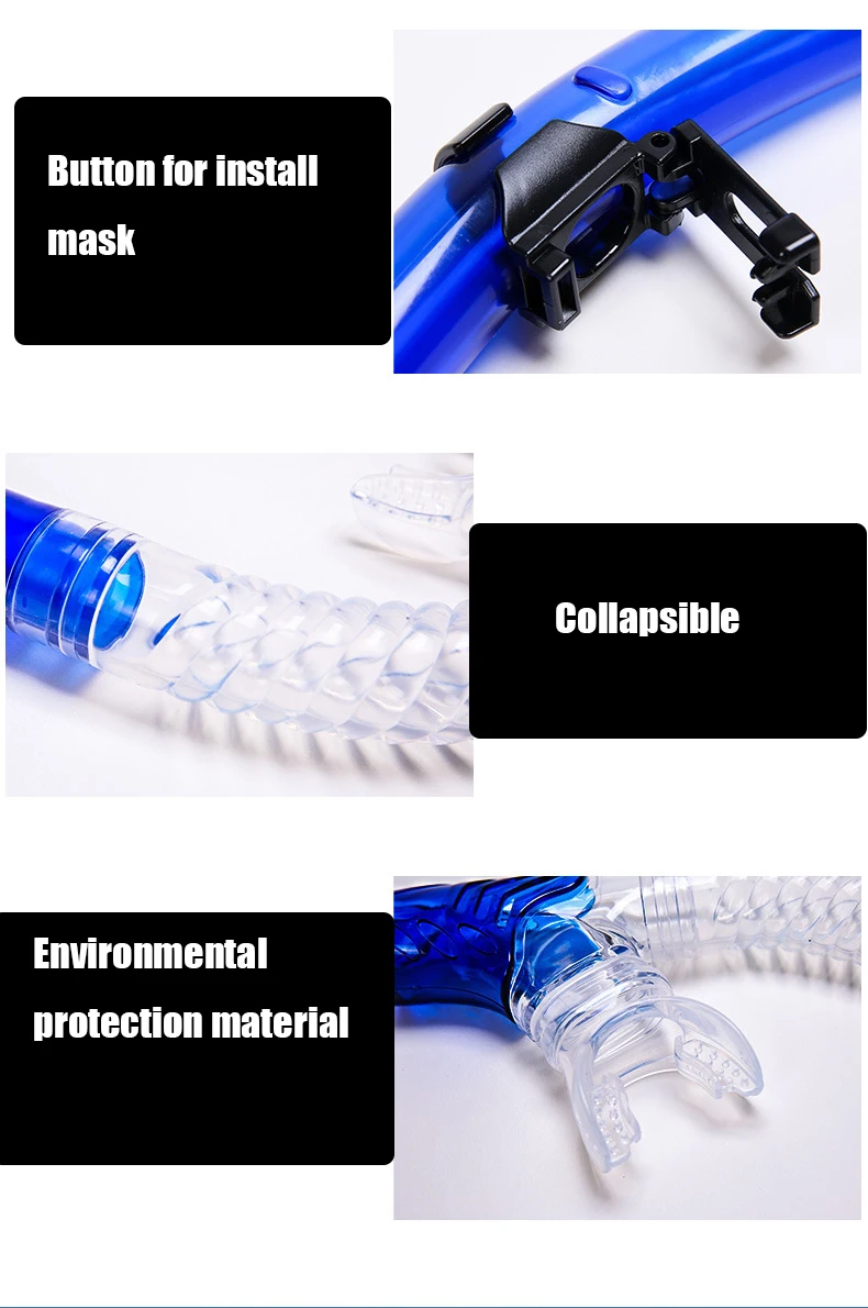 Goexplore Professionaalne Scuba Diving Mask Silikoon Mask, Hingamistoru Anti-Fog Sukeldumismask Täielik Kuiva Katseklaasi, Veealuse Ujumisvarustus 4