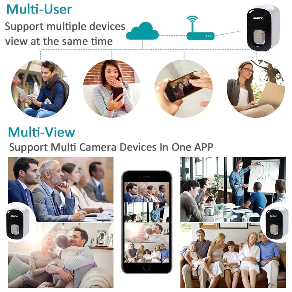 1080p HD Mini Kaamera Hambapasta Dosaator Wifi Öise Nägemise Traadita Ip Kaamerad Home Security Video Recorder 1
