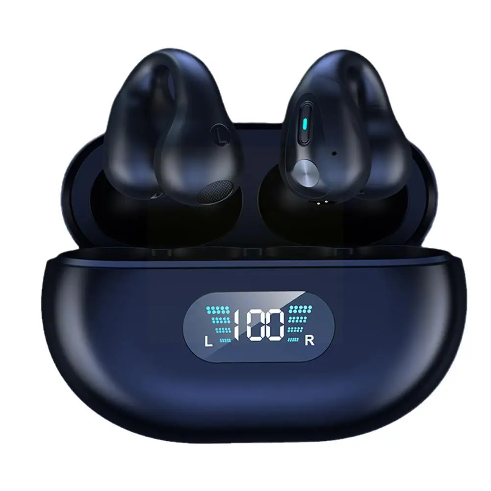 Juhtmeta Kõrvaklapid Bluetooth-5.3 Kõrvaklappide Jaoks Ambie Heli Earcuffs Earbuds Hifi Stereo Sport Veekindel Earhook Mic H6z1 1