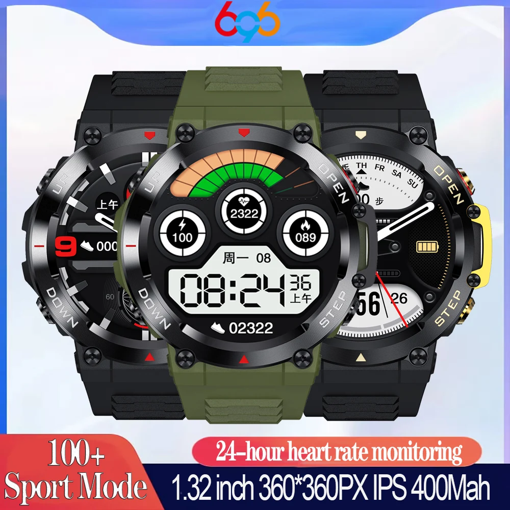 Smart Watch Mehed Naised Sport Sinine Hammas Kõne Smartwatch 100+ Multiple Sport Režiimid Heartrate Tervise 400mAh 360*360 Ilm Väljas 0