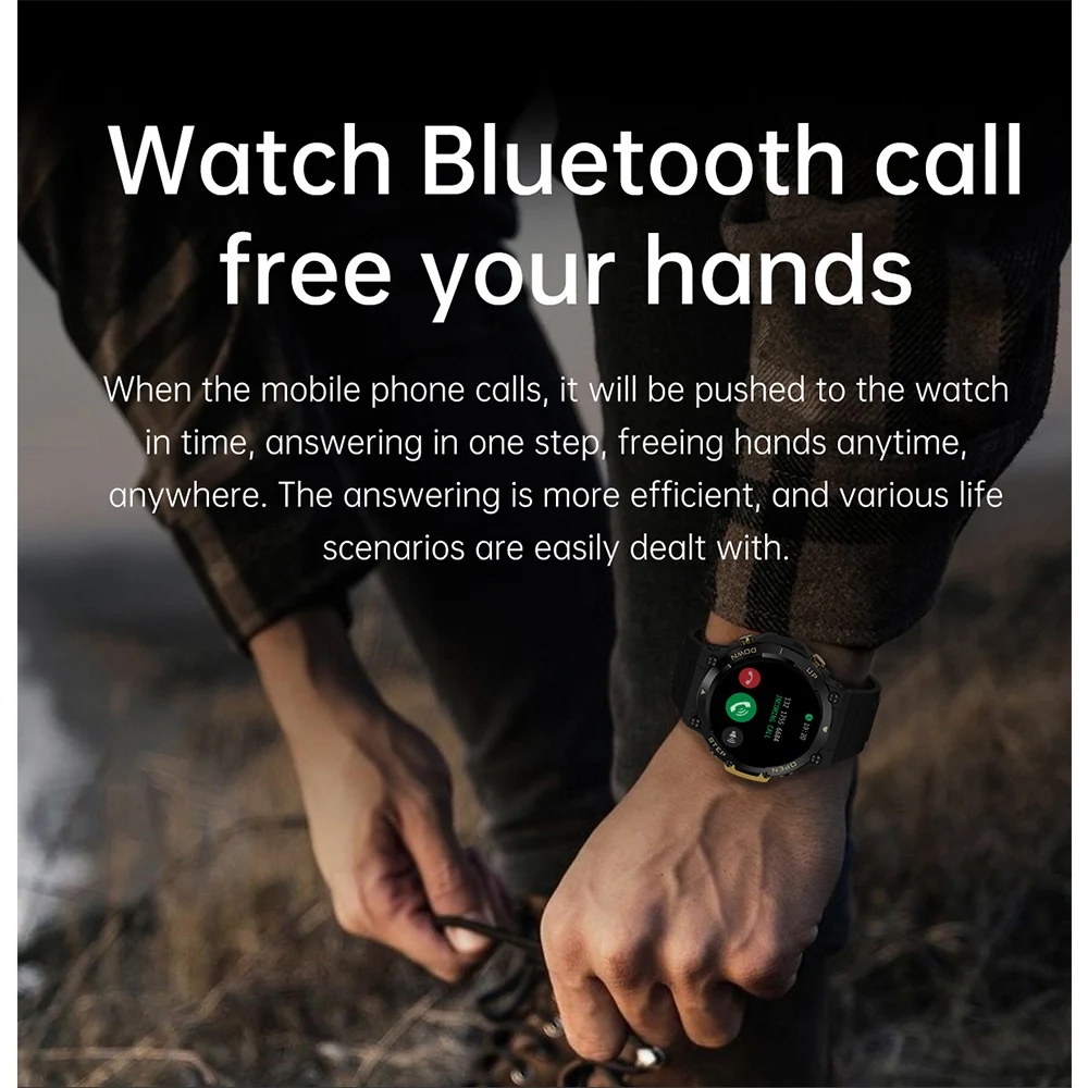 Smart Watch Mehed Naised Sport Sinine Hammas Kõne Smartwatch 100+ Multiple Sport Režiimid Heartrate Tervise 400mAh 360*360 Ilm Väljas 2