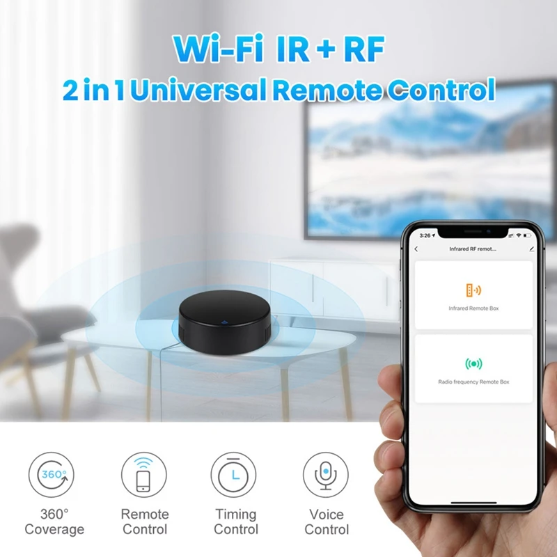 Tuya Smart RF IR Remote Control Wifi Smart Home Infrapuna Töötleja Konditsioneer TV TV Toetust Alexa,Google Kodu 2