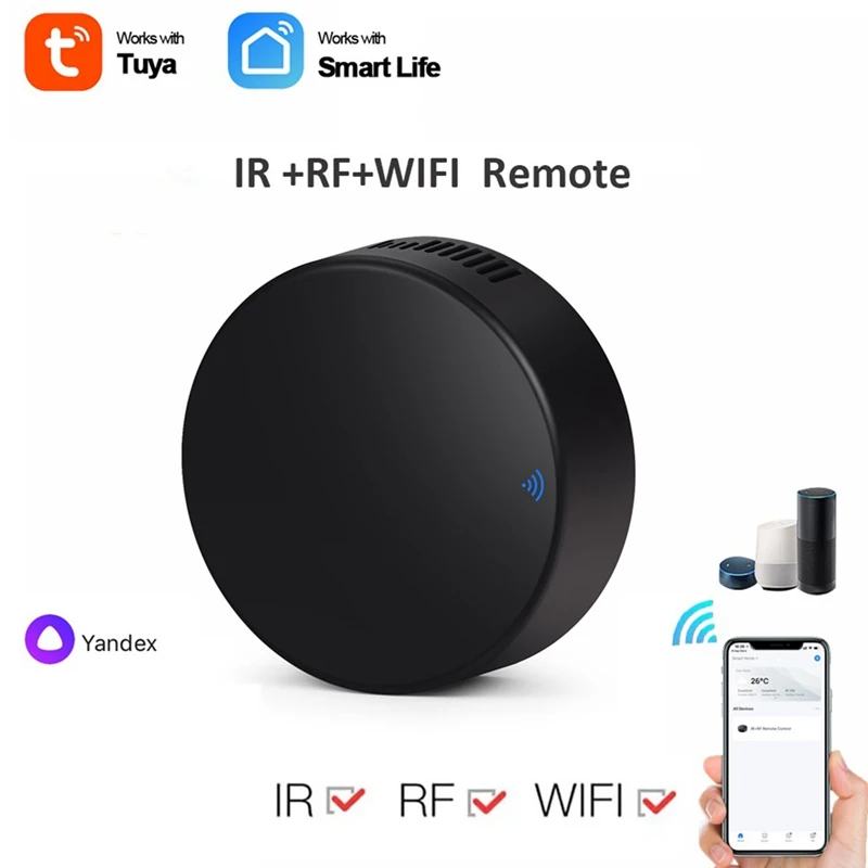 Tuya Smart RF IR Remote Control Wifi Smart Home Infrapuna Töötleja Konditsioneer TV TV Toetust Alexa,Google Kodu 5