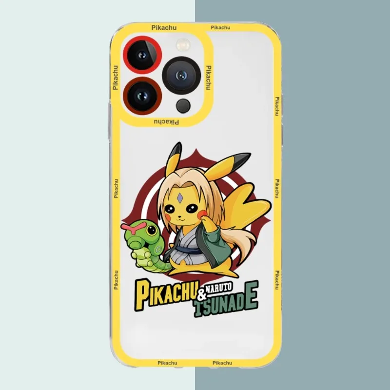 Pokemon Pikachu Telefon Case For Iphone 14 Pro Max 12 Mini 13 11 Läbipaistev Põrutuskindel Tagasi Pehmest Silikoonist Kate 1