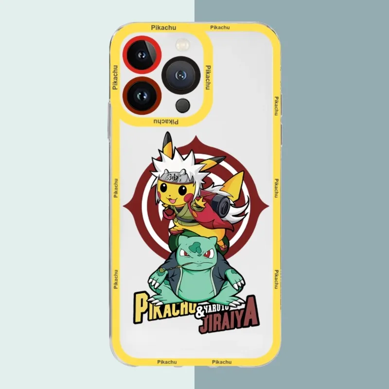 Pokemon Pikachu Telefon Case For Iphone 14 Pro Max 12 Mini 13 11 Läbipaistev Põrutuskindel Tagasi Pehmest Silikoonist Kate 2