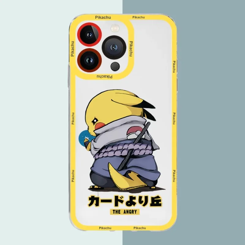 Pokemon Pikachu Telefon Case For Iphone 14 Pro Max 12 Mini 13 11 Läbipaistev Põrutuskindel Tagasi Pehmest Silikoonist Kate 5