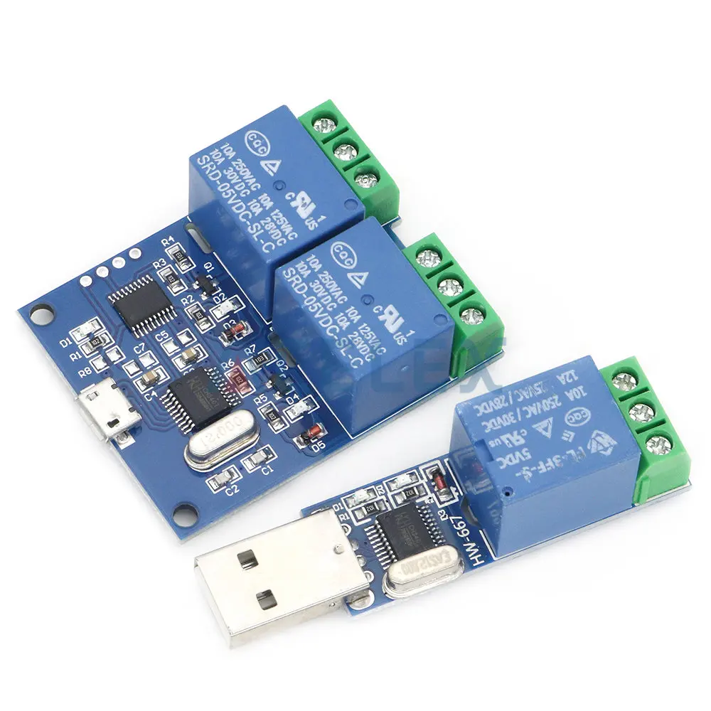 LCUS-1 tüüp USB Relee Moodul Elektrooniline Converter PCB USB Intelligentne Kontrolli Lüliti 2