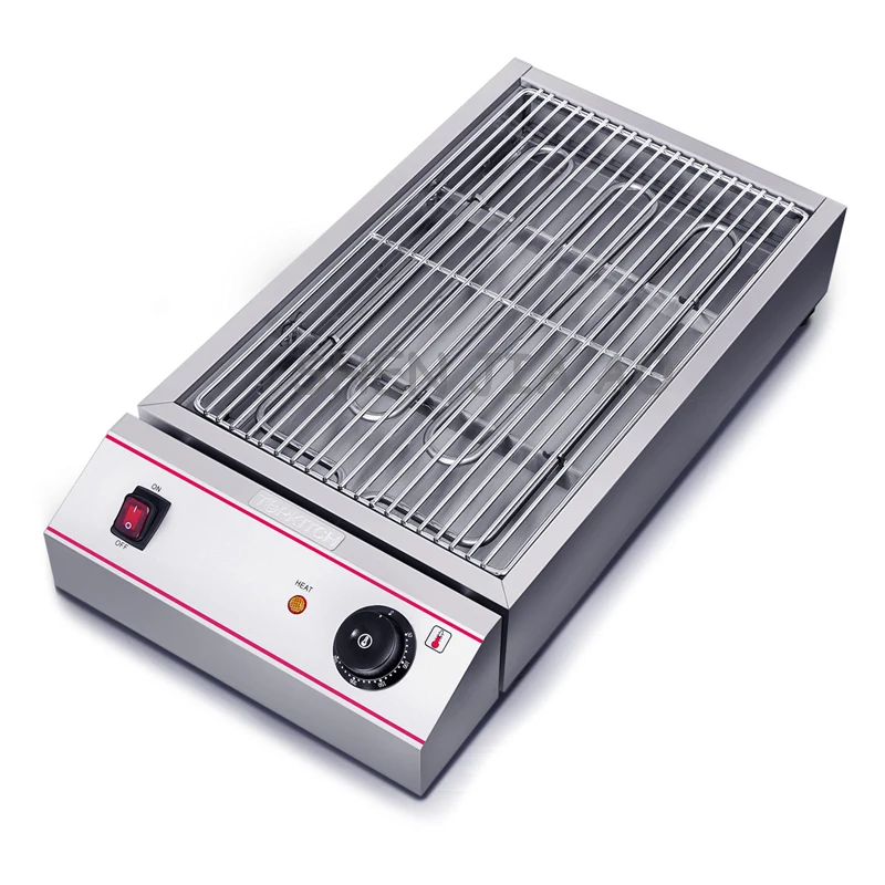 Leibkonna suitsuta elektriline grill masin elektriline grill terve, suitsu vaba raud plaat kütte 220V 2.8 KW 1