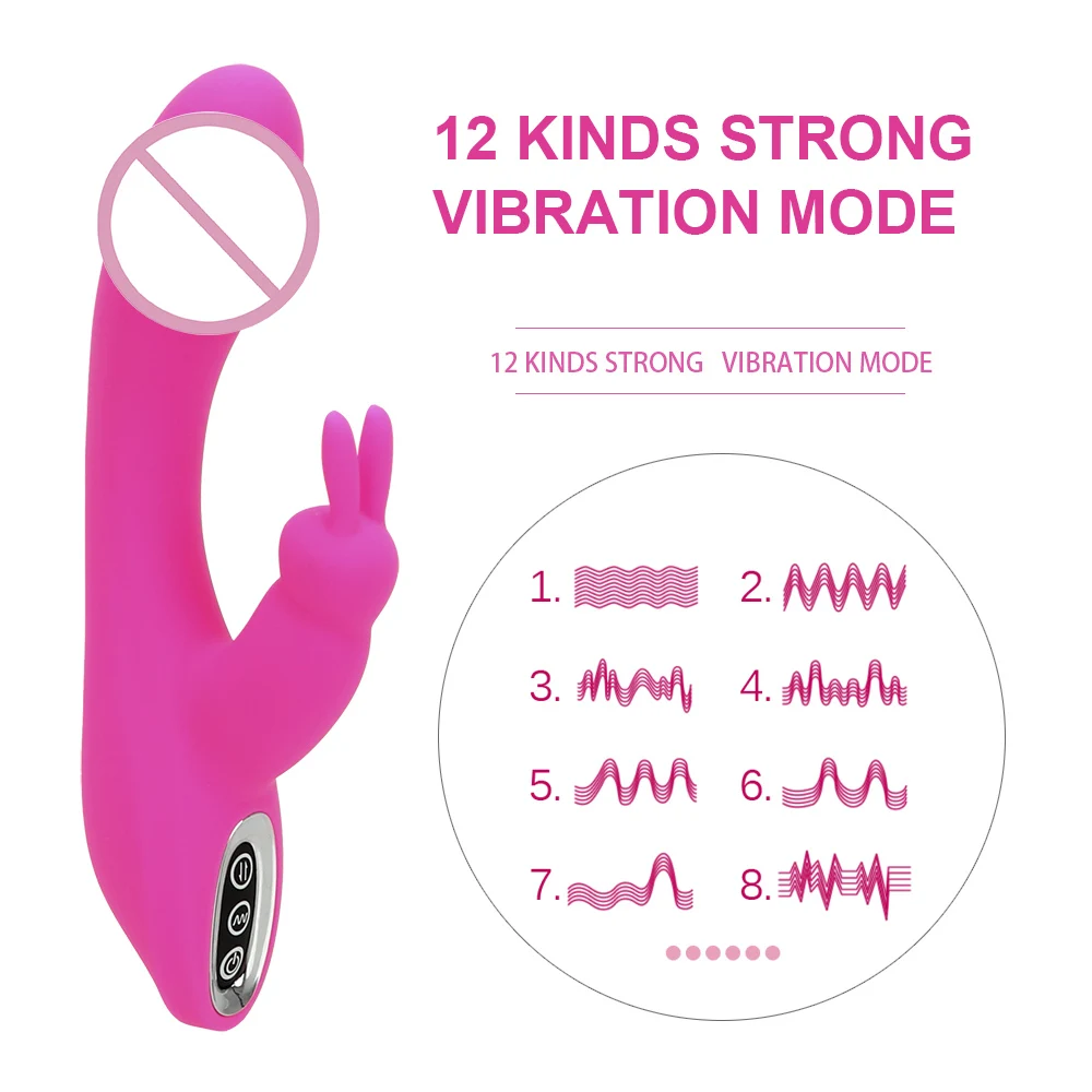 Sugu Toodete 12 Vibratsiooni Režiimid Küülik Vibraator G-spot Massager Kliitori Stimulaator Naine Masturbator 1