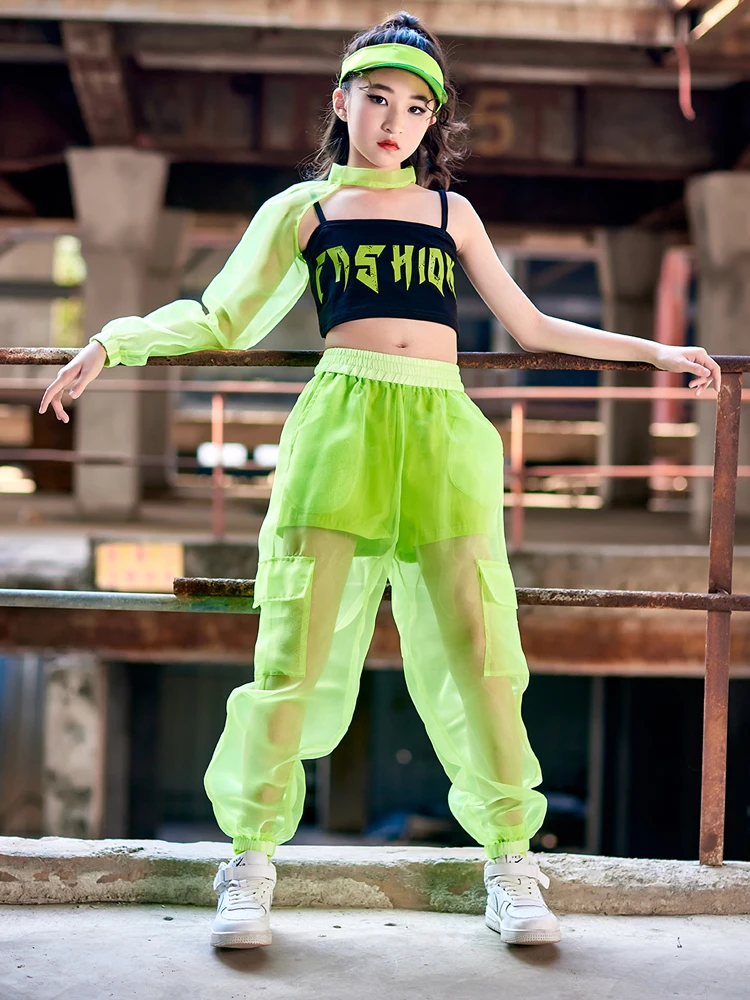 Tüdrukud, Cool Jazz, Hiphop Korea 5 Topid Värv Vest Püksid Street Tantsu Kostüümid Ühtne Catwalk Tulemuslikkuse Kingitused Hipster Sobib 1