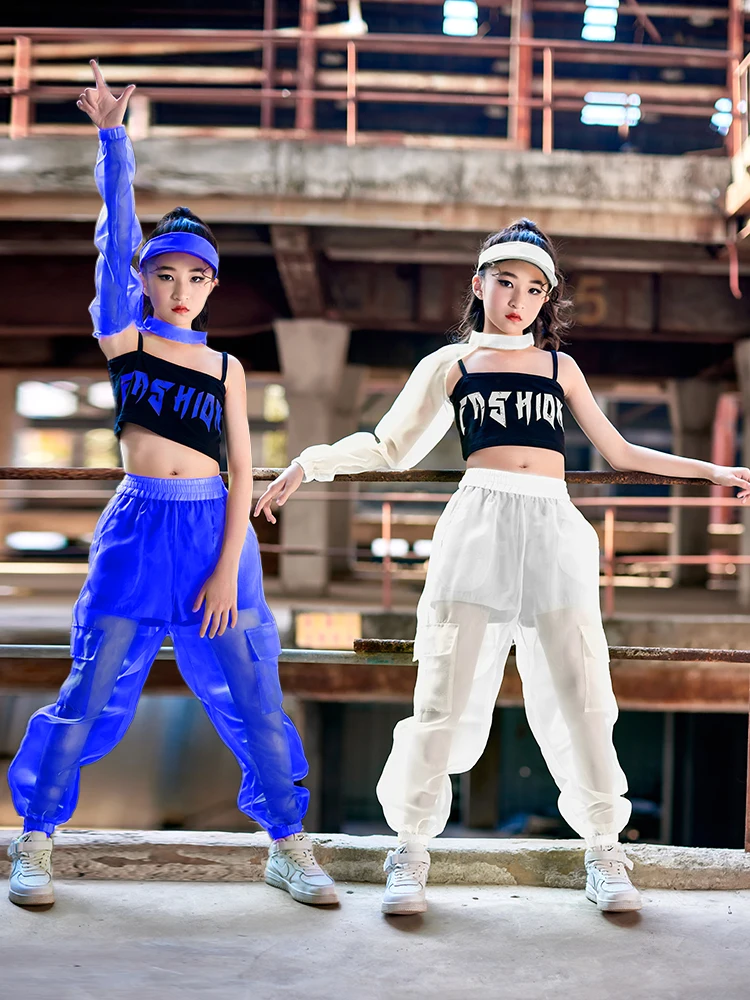 Tüdrukud, Cool Jazz, Hiphop Korea 5 Topid Värv Vest Püksid Street Tantsu Kostüümid Ühtne Catwalk Tulemuslikkuse Kingitused Hipster Sobib 4