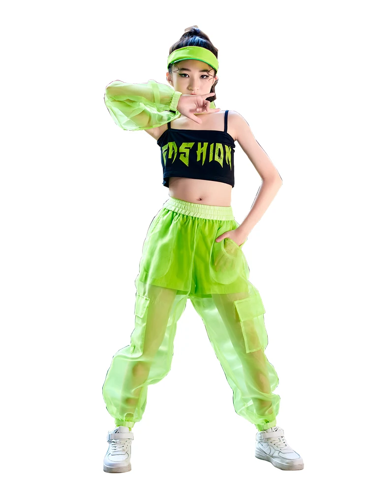 Tüdrukud, Cool Jazz, Hiphop Korea 5 Topid Värv Vest Püksid Street Tantsu Kostüümid Ühtne Catwalk Tulemuslikkuse Kingitused Hipster Sobib 5