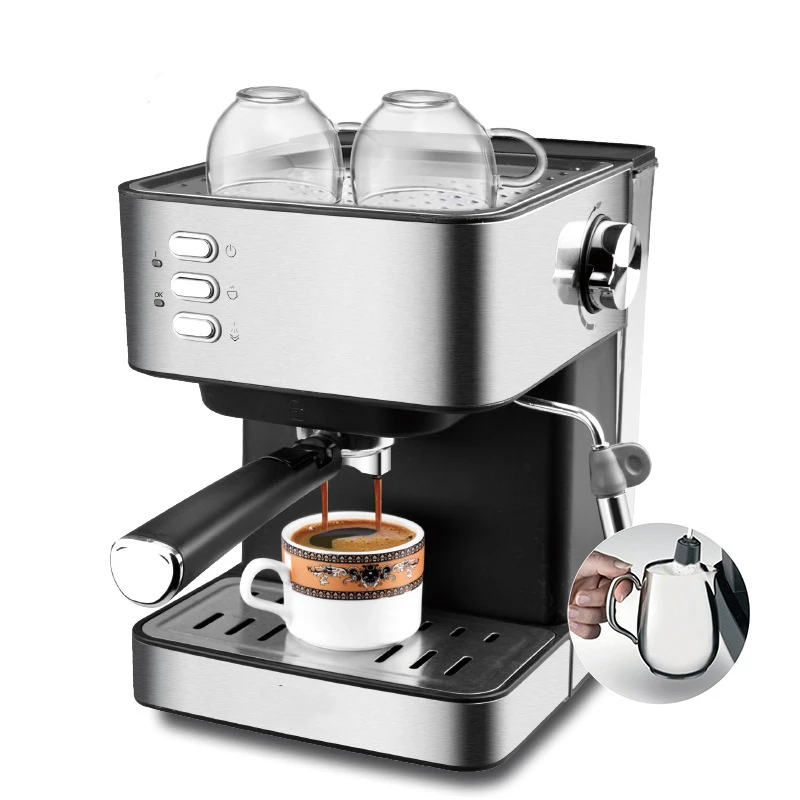 asukoht cafe machi automaatne espresso kohvimasin Infuser Espresso Masin kodus väike itaalia semi-automaatne piimavahu valmistamine auru 1