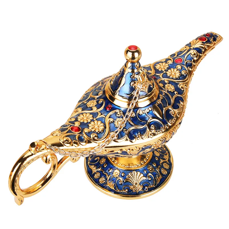 Retro Euroopa käsitöö Aladdin magic lamp, kodu, klubi teenetemärgi tsingi sulam, loova käsitöö-dekoratsioon, kes soovivad lamp 2