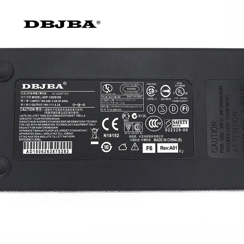 19V 6.3 A 120W AC power supply Adapter Toshiba Satellite A660 C650D C655D L655D sülearvuti laadija 2