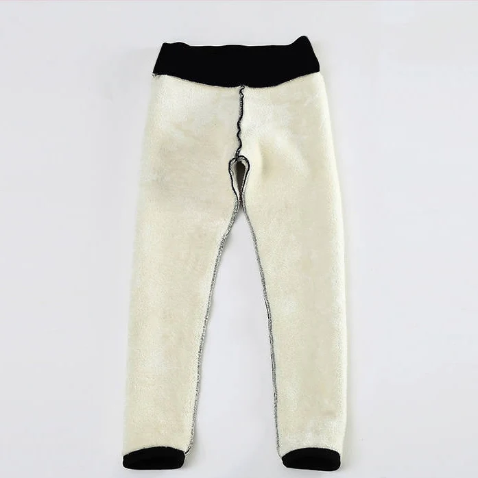 Säärised de invierno para mujer Pantalones cálidos de terciopelo R40 de cintura alta Säärised de Värvi sólido para mujer 3
