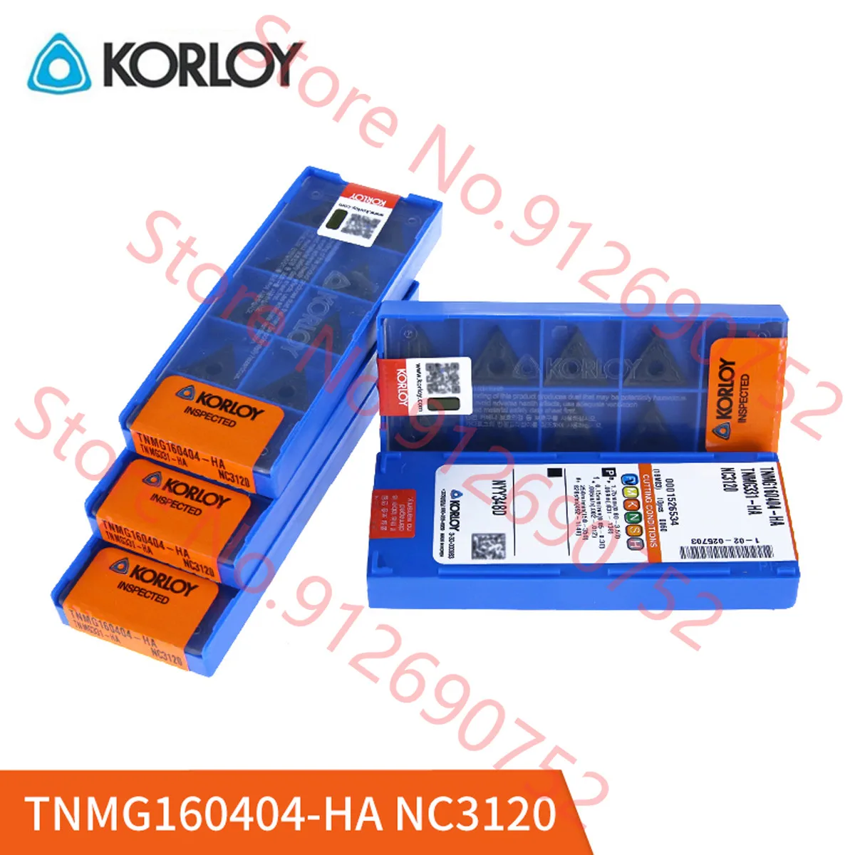 TNMG160404-HA/TNMG160408-HA H01 NC3120 PC9030 PC5300 KORLOY KARBIID SISESTA 10PCS/BOX 2