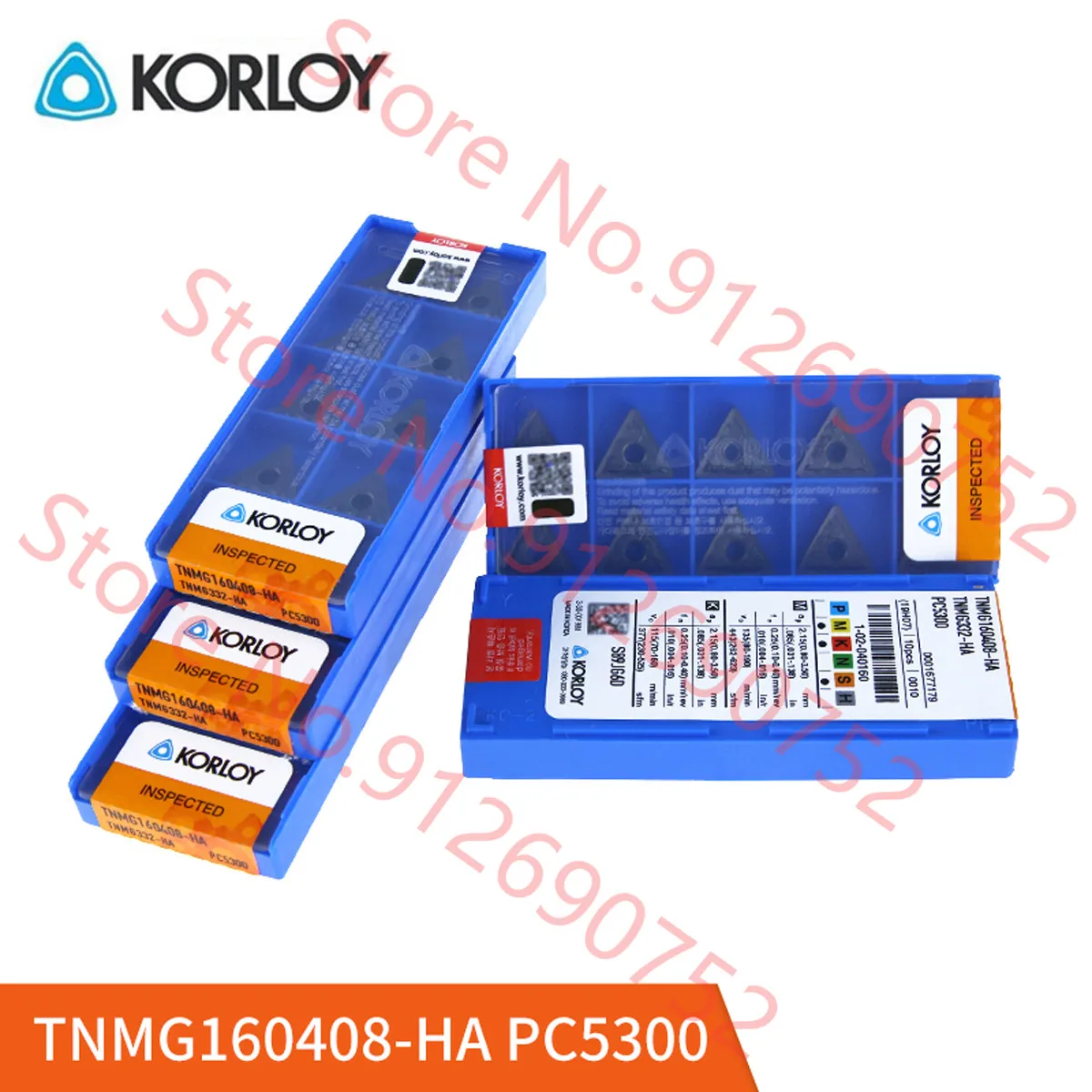 TNMG160404-HA/TNMG160408-HA H01 NC3120 PC9030 PC5300 KORLOY KARBIID SISESTA 10PCS/BOX 3